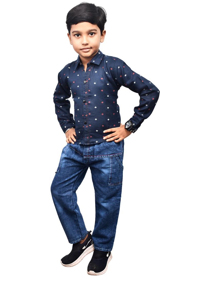 blue printed shirt - 18187379 - Zoom Image - 2