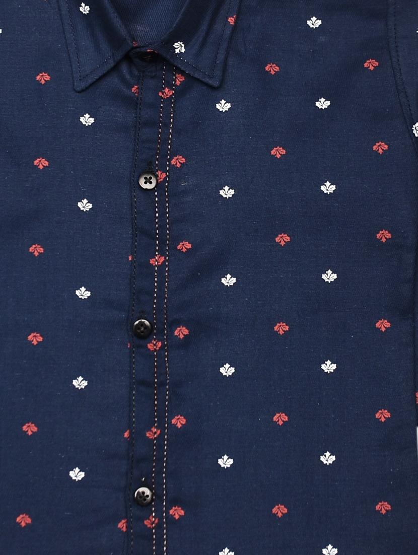 blue printed shirt - 18187379 - Zoom Image - 4