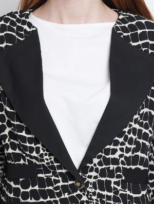 lapel neck casual blazer - 18187615 - Standard Image - 5