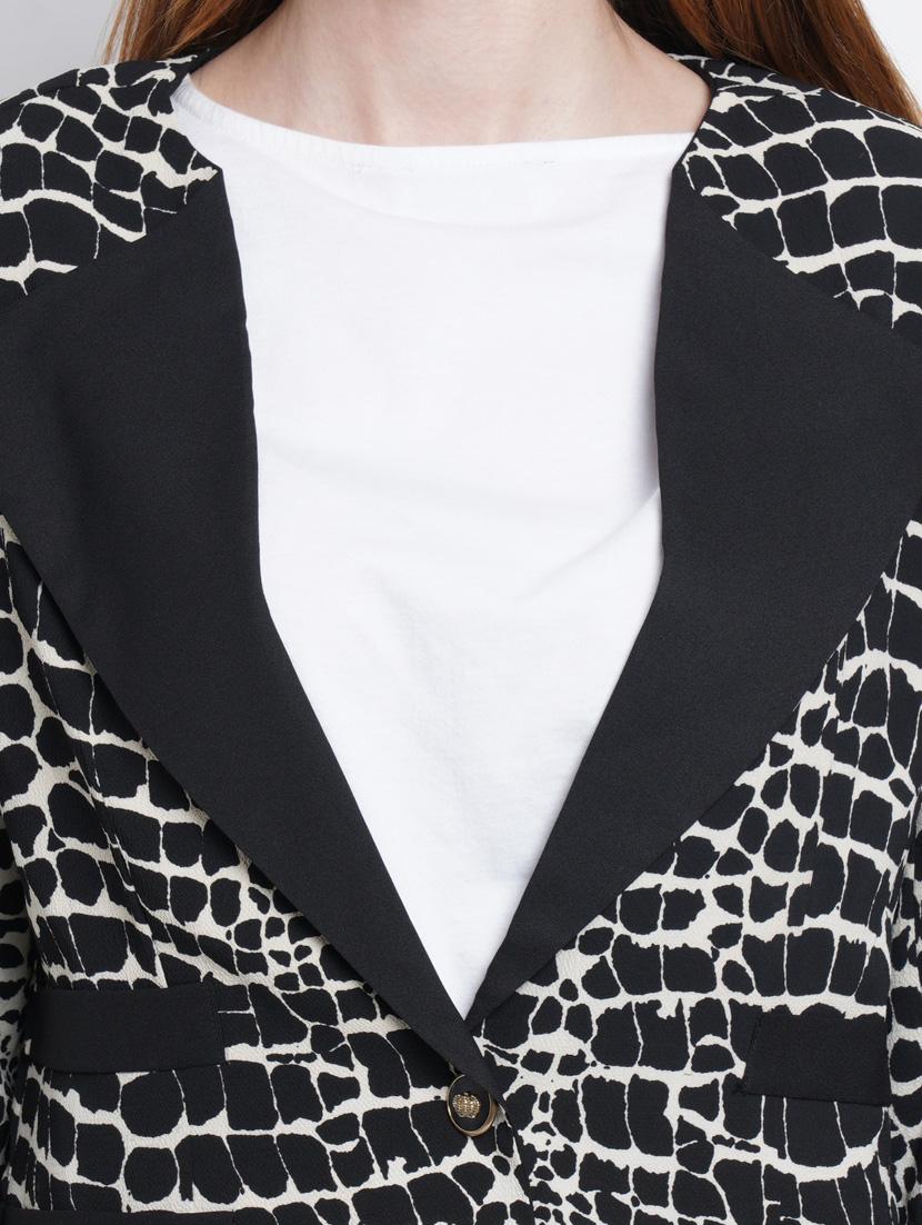 lapel neck casual blazer - 18187615 - Zoom Image - 5