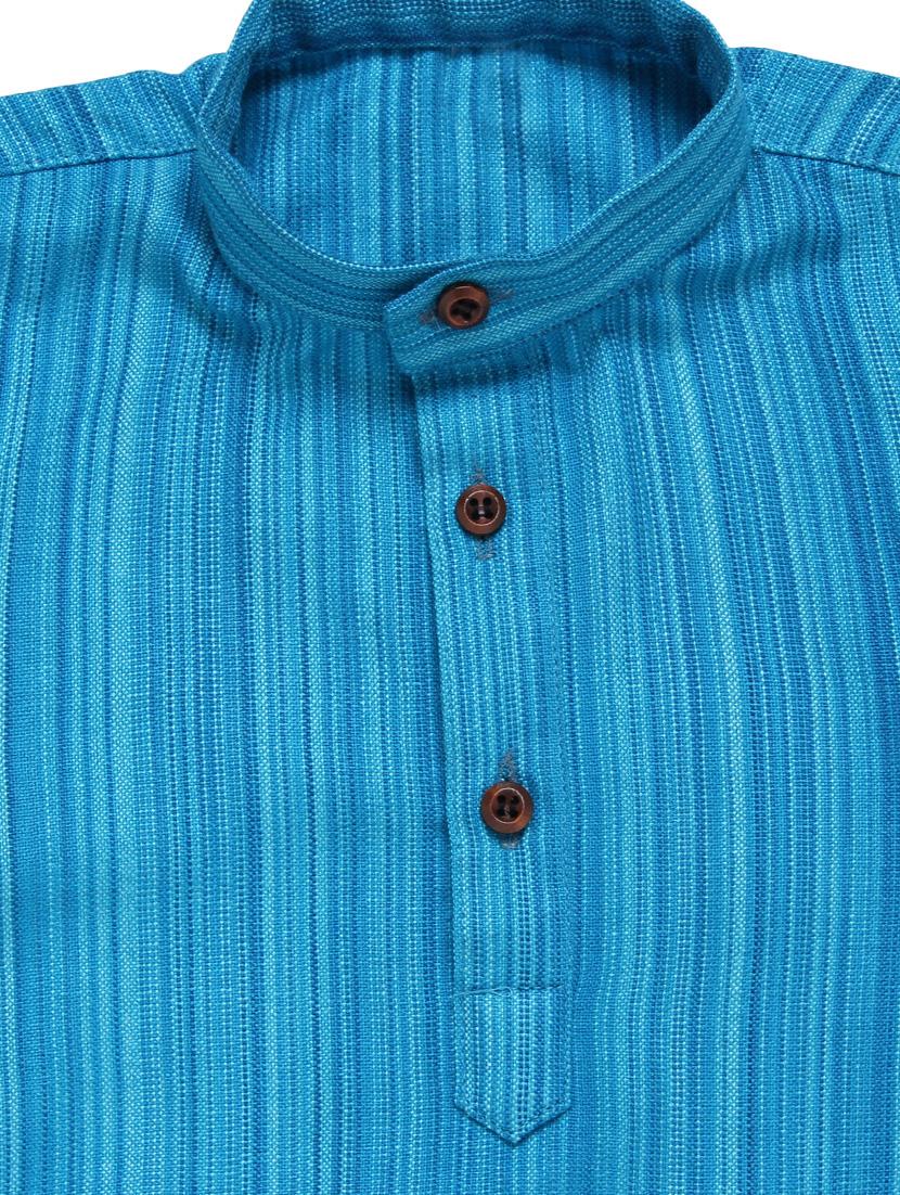 blue printed kurta pant set - 18188585 - Zoom Image - 4