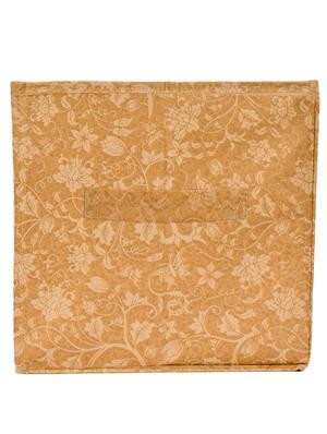 kuber industries metallic print non woven 3 pieces fabric foldable storage cube with handle,extra large (beige) - 18188922 - Standard Image - 5