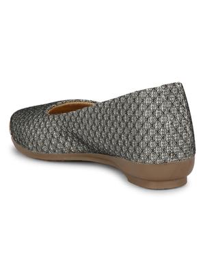 grey faux leather slip on ballerina - 18192622 - Standard Image - 4