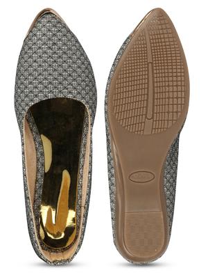 grey faux leather slip on ballerina - 18192622 - Standard Image - 6