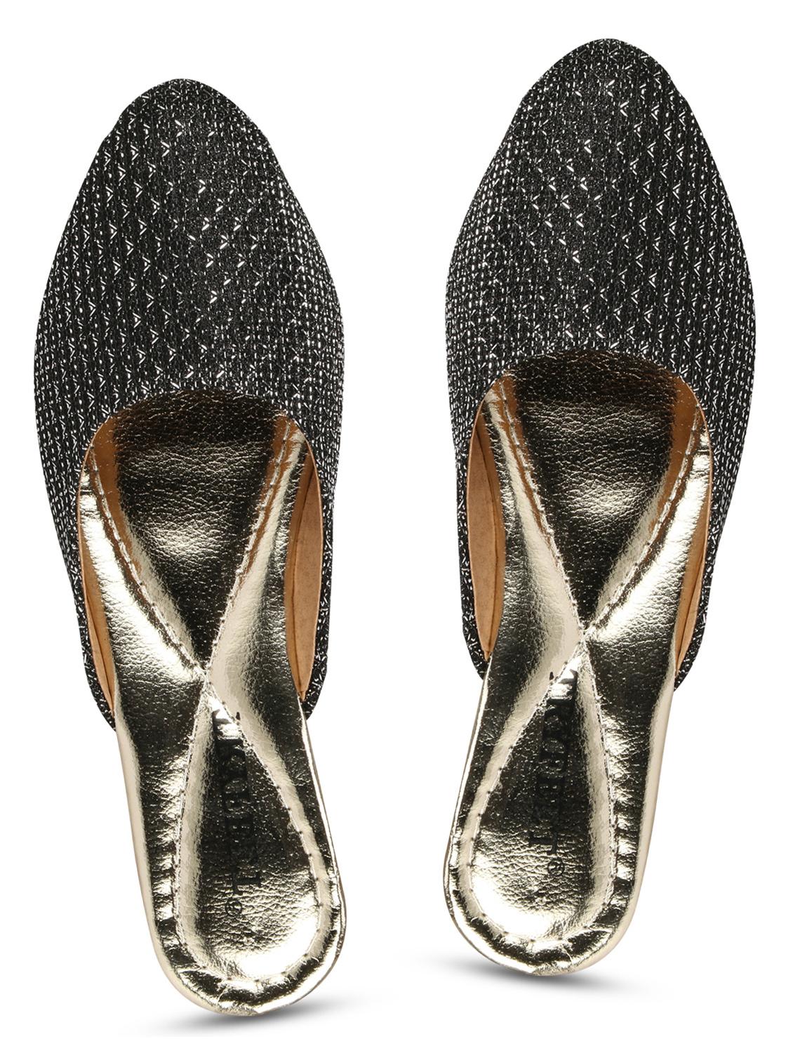 black faux leather mules sandals - 18193113 - Zoom Image - 5