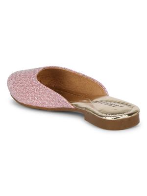 pink faux leather mules sandals - 18193114 - Standard Image - 3