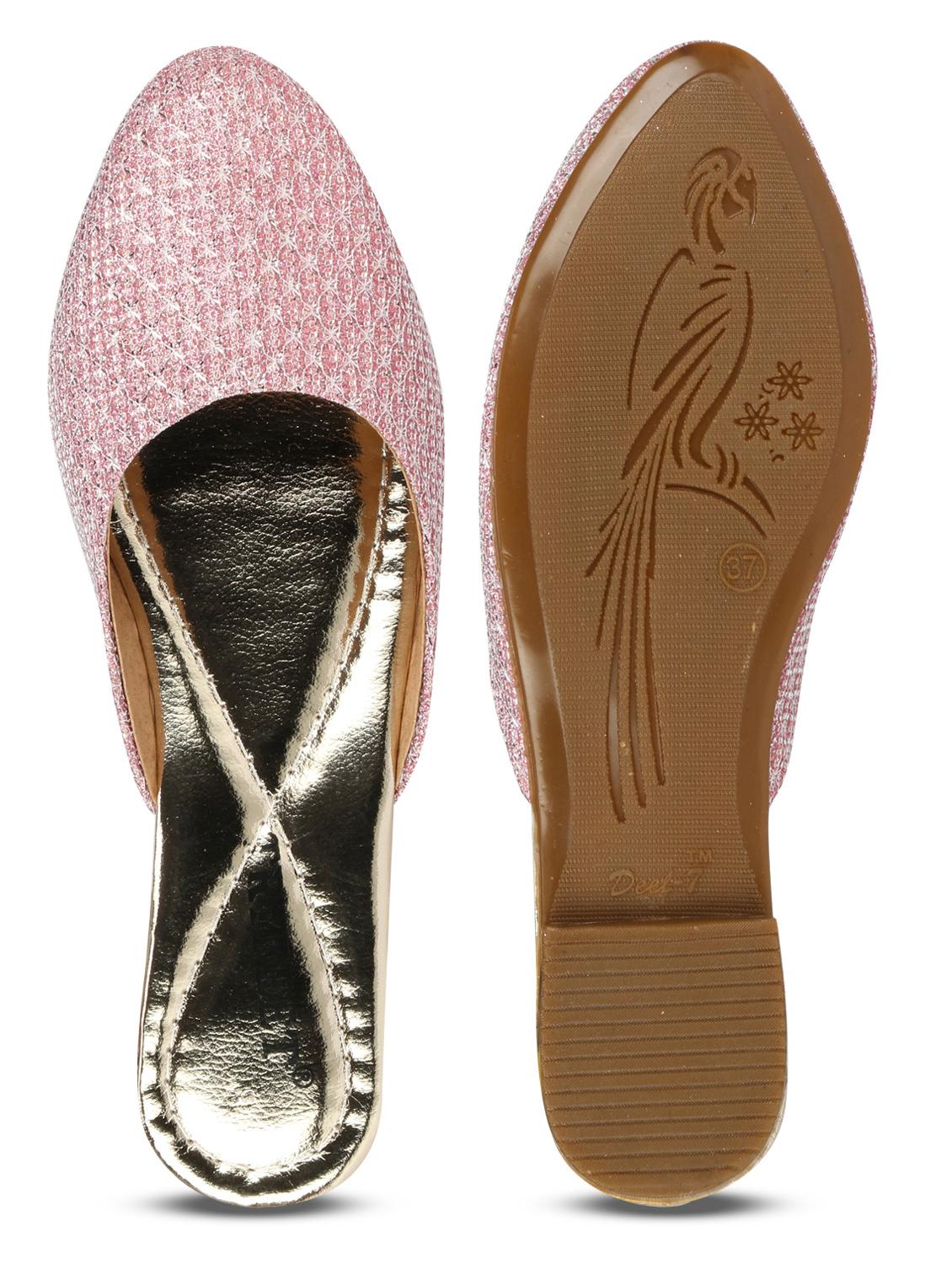 pink faux leather mules sandals - 18193114 - Zoom Image - 6