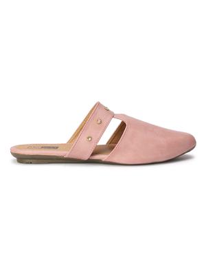 pink faux leather mules sandals - 18193115 - Standard Image - 3