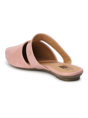 pink faux leather mules sandals - 18193115 - Standard Image - 4