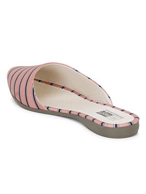 pink fabric mules sandals - 18193116 - Standard Image - 4