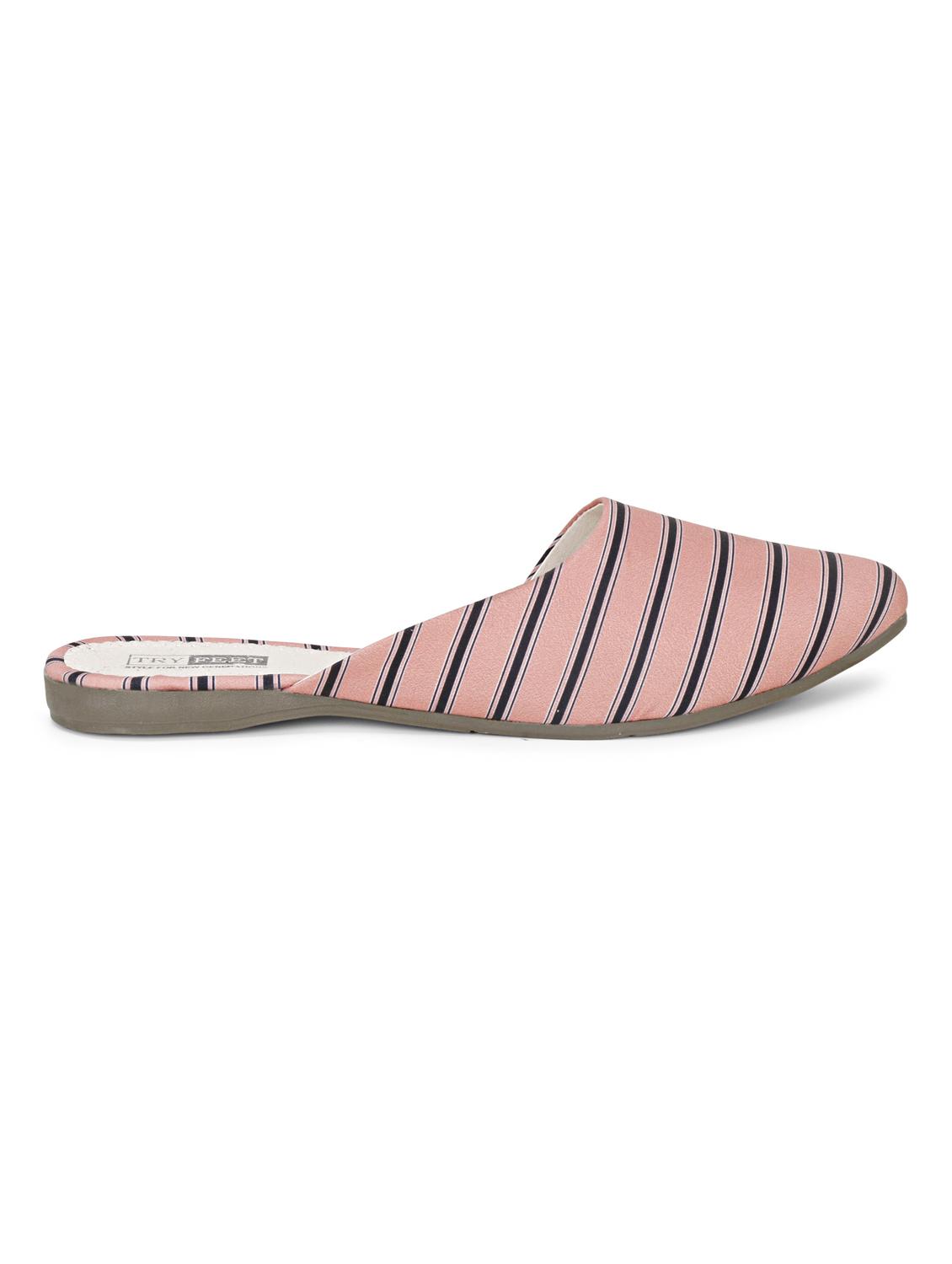 pink fabric mules sandals - 18193116 - Zoom Image - 3