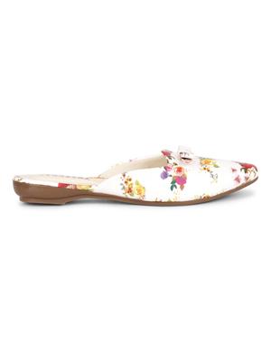 multi colored faux leather mules sandals - 18193119 - Standard Image - 3