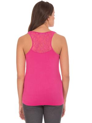 scoop neck solid top - 18195566 - Standard Image - 3