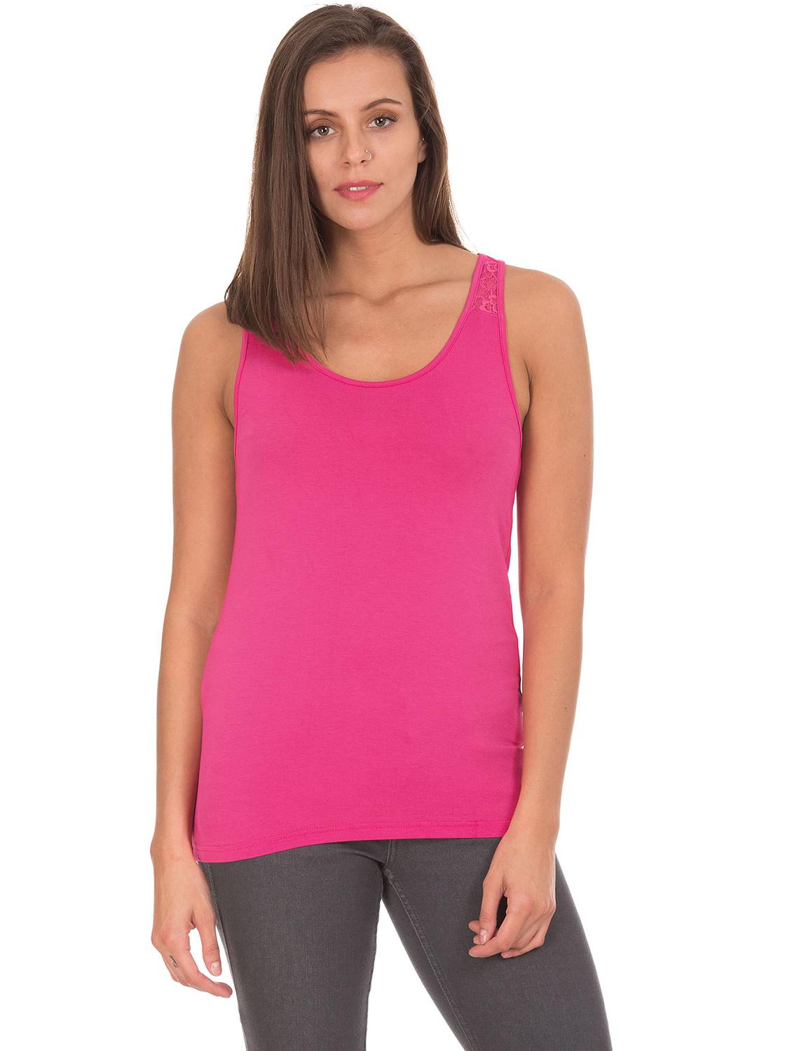 scoop neck solid top - 18195566 - Zoom Image - 1