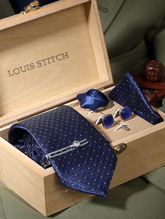 midnight blue feel silk that is soft, rich in colour and beautiful to feel. the stitching thread are well finished. premium heavy quali interlining gets a perfect knot everytime. loved worldwide for sle ty - 18196163 - Zoom Image - 1