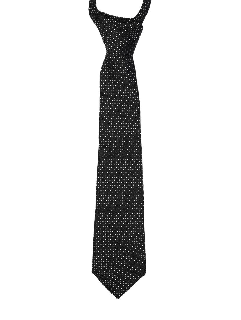 polka black feel silk that is soft, rich in colour and beautiful to feel. the stitching thread are well finished. premium heavy quali interlining gets a perfect knot everytime. loved worldwide for sle ty - 18196171 - Zoom Image - 4