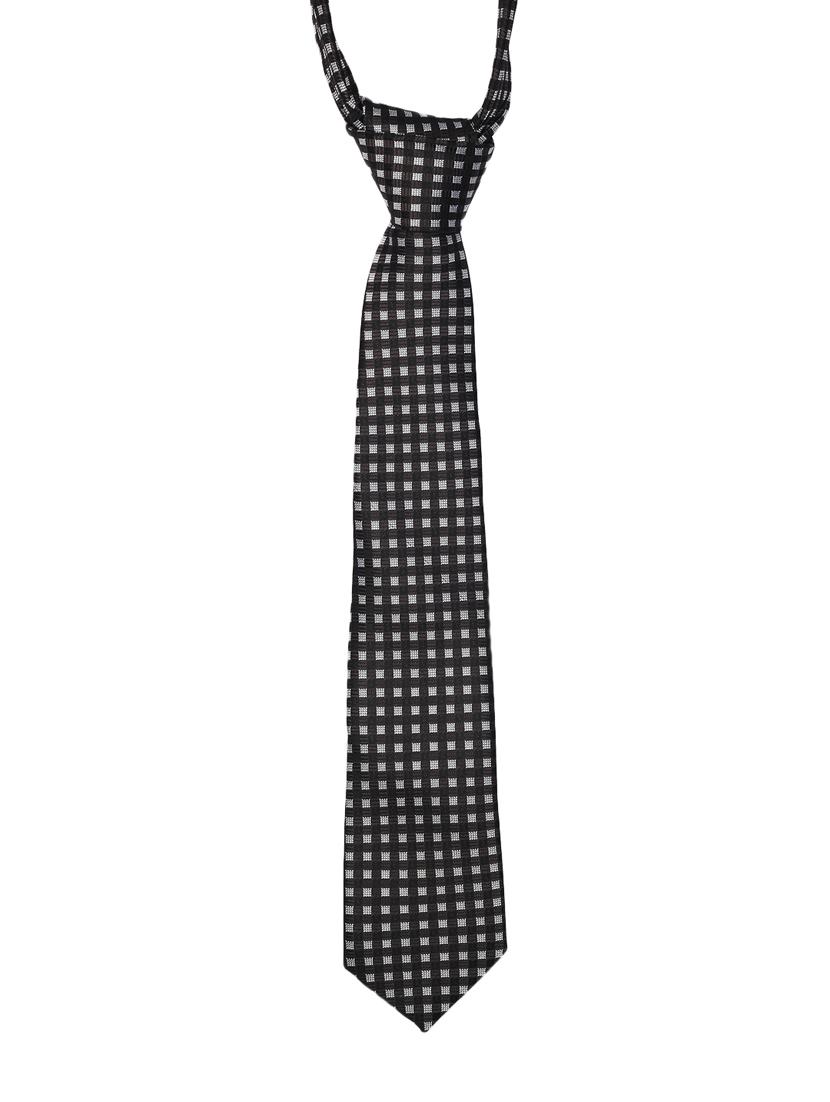 checkerd black feel silk that is soft, rich in colour and beautiful to feel. the stitching thread are well finished. premium heavy quali interlining gets a perfect knot everytime. loved worldwide for sle ty - 18196172 - Zoom Image - 4