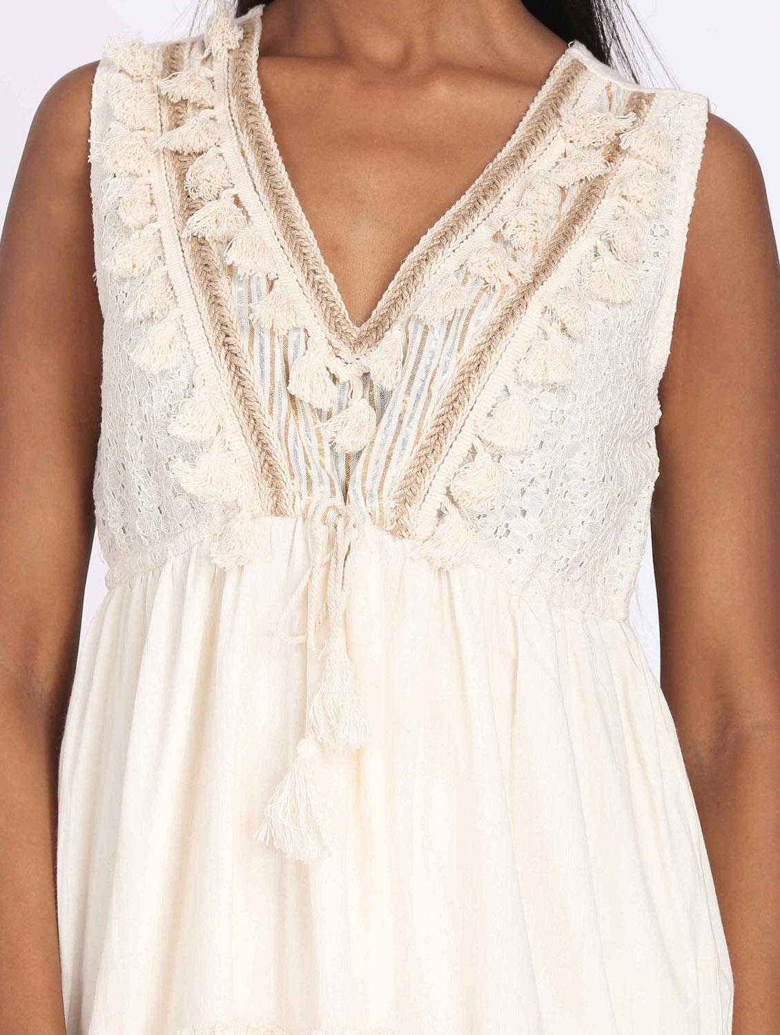 white solid tunic - 18197943 - Zoom Image - 4