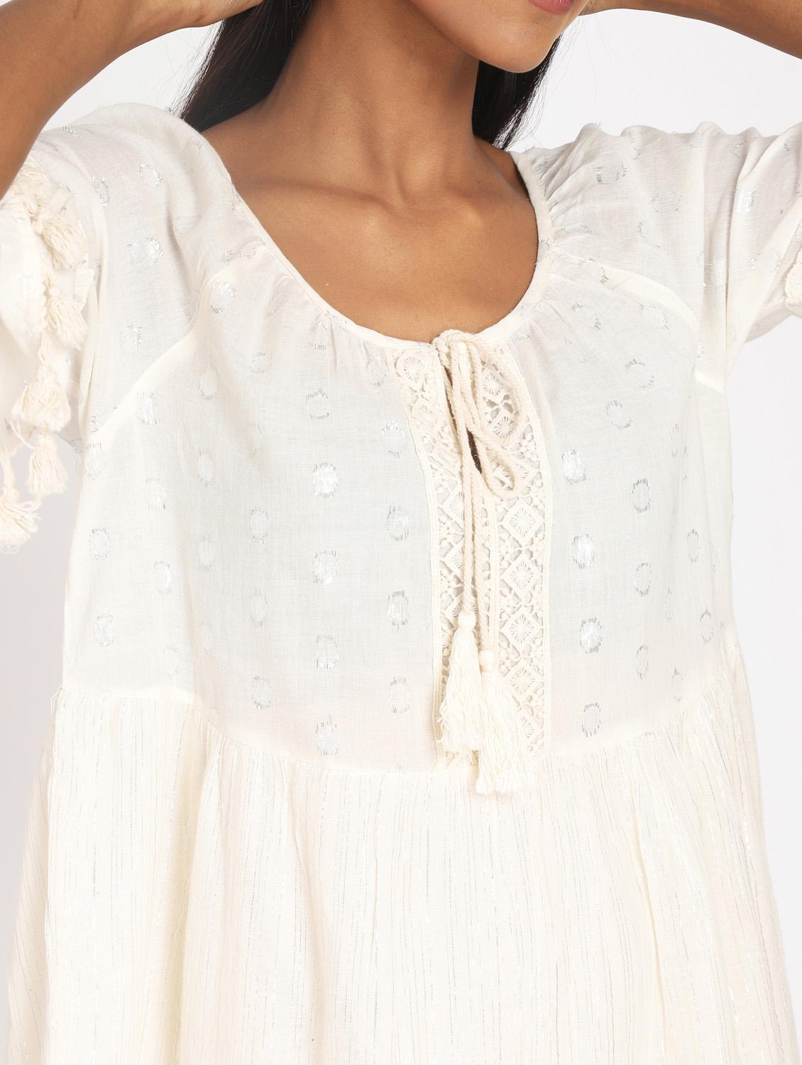 white solid tunic - 18197944 - Zoom Image - 4