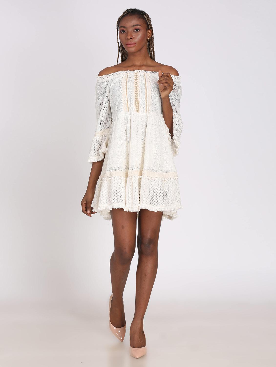 white solid tunic - 18197947 - Zoom Image - 3