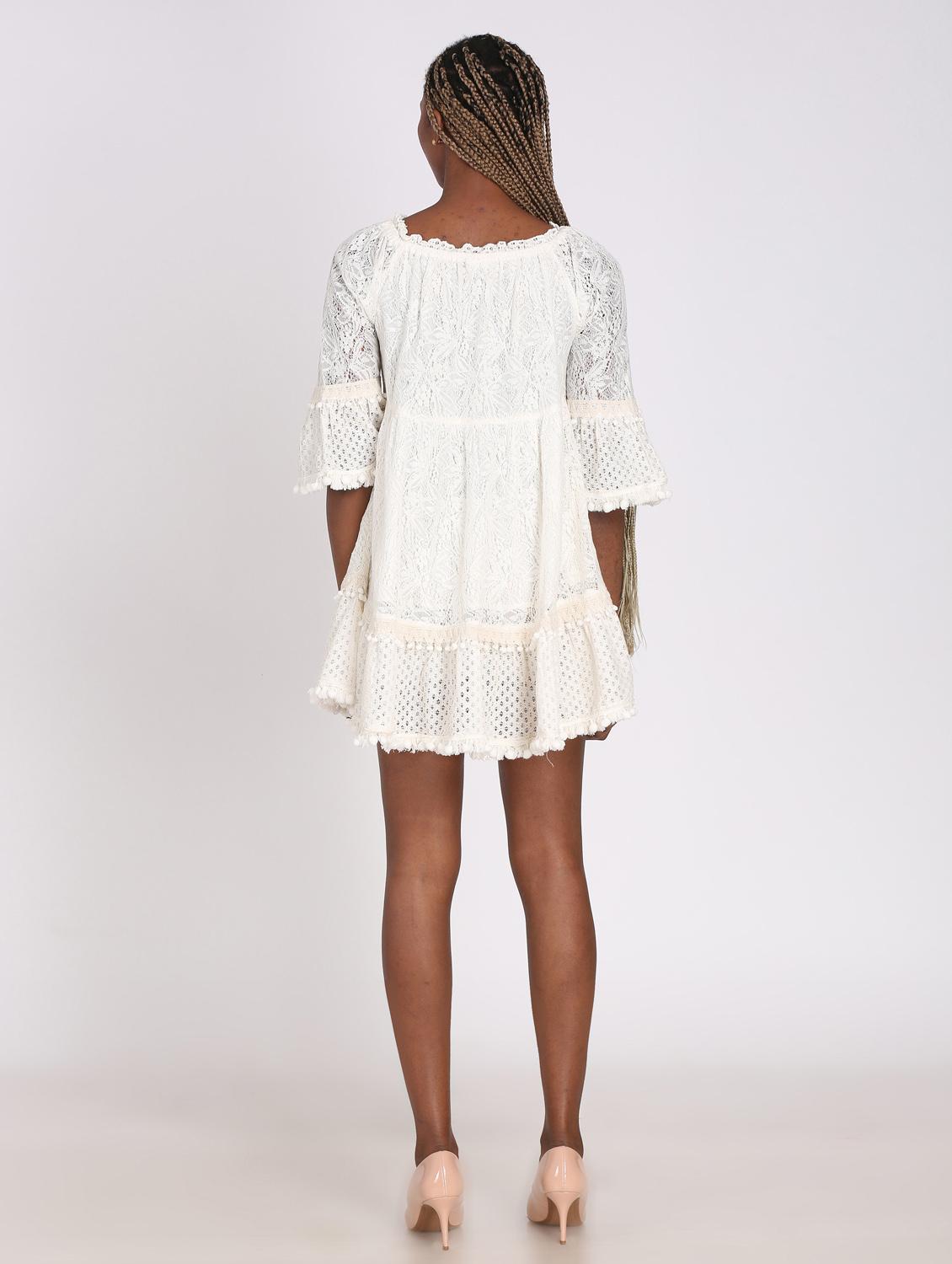 white solid tunic - 18197947 - Zoom Image - 4