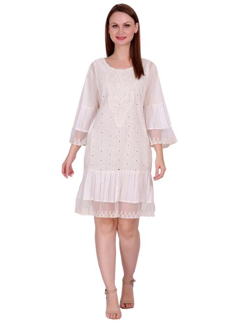 white solid tunic - 18197960 - Standard Image - 1