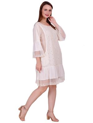 white solid tunic - 18197960 - Standard Image - 2