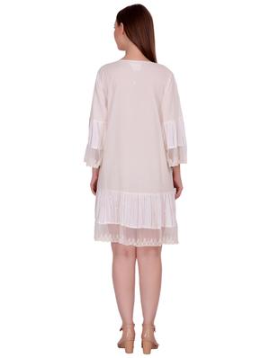 white solid tunic - 18197960 - Standard Image - 3