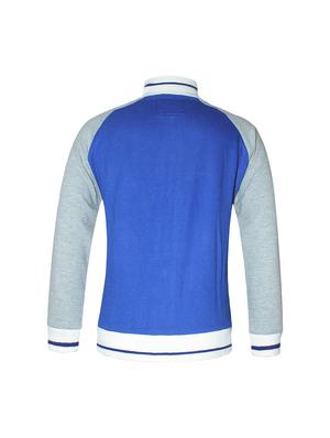 blue color block sweatshirt - 18198980 - Standard Image - 3