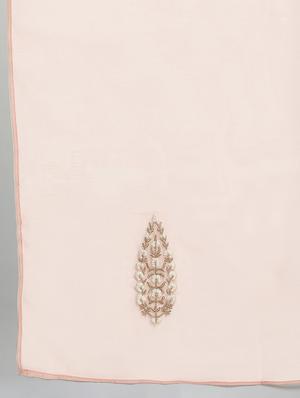 pink polyester plain dupatta - 18199398 - Standard Image - 4