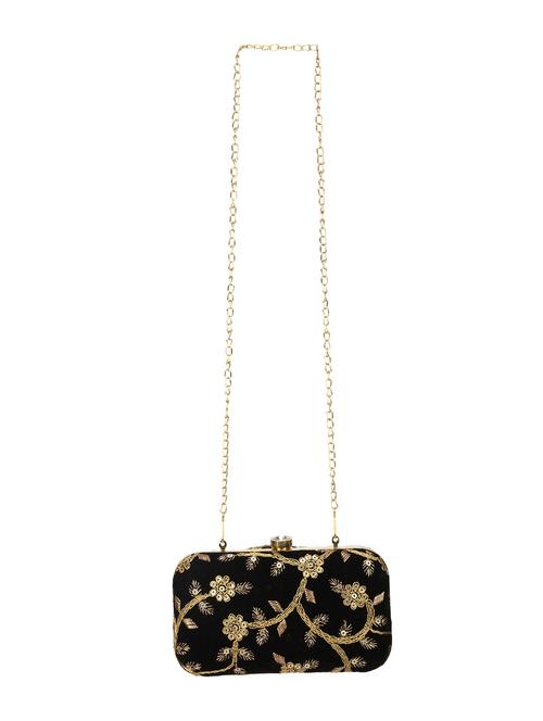 black velvet box clutch - 18199424 - Standard Image - 1