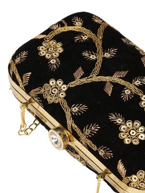 black velvet box clutch - 18199424 - Standard Image - 5