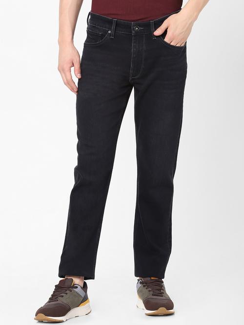 black solid light washed jean - 18202145 - Very Small Image - 1