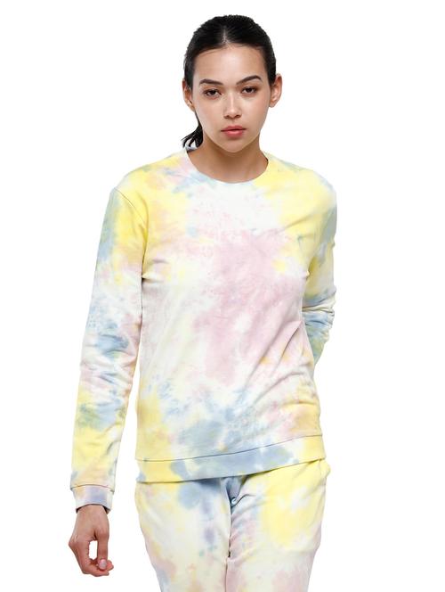 crew neck tie & dye sweatshirt - 18202900 - Standard Image - 1