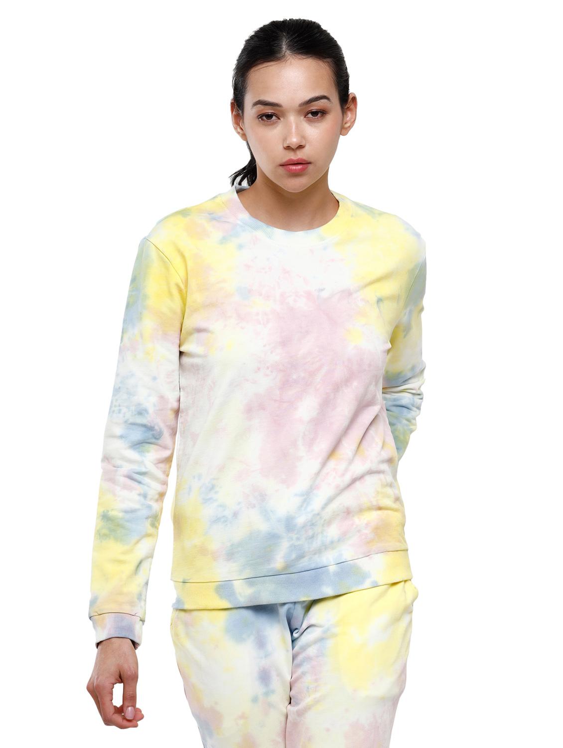 crew neck tie & dye sweatshirt - 18202900 - Zoom Image - 1
