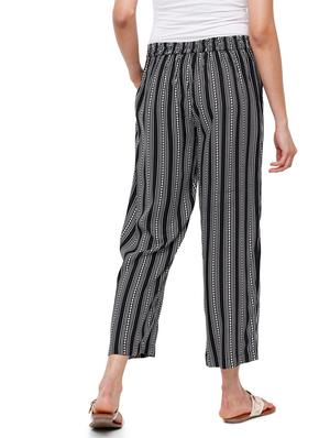 black striped straight palazzo - 18202984 - Standard Image - 3