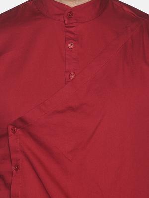 brown solid asymmetric kurta - 18203309 - Standard Image - 5