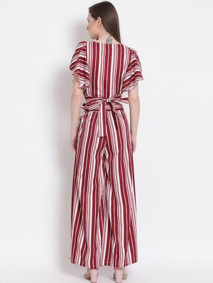 tie front striped top & palazzo - 18204330 - Standard Image - 4