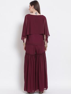 embellished top with palazzo - 18204606 - Standard Image - 4