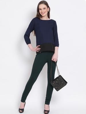 round neck solid top - 18204922 - Standard Image - 5