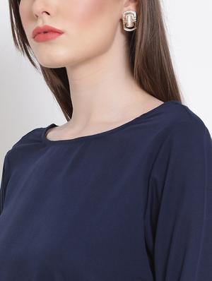 round neck solid top - 18204922 - Standard Image - 6