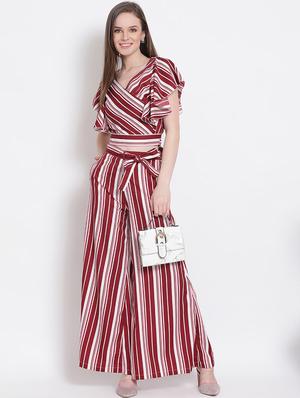 tie front striped palazzo - 18205226 - Standard Image - 5