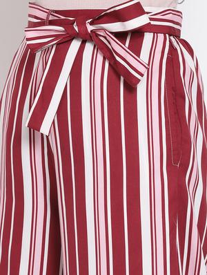 tie front striped palazzo - 18205226 - Standard Image - 6