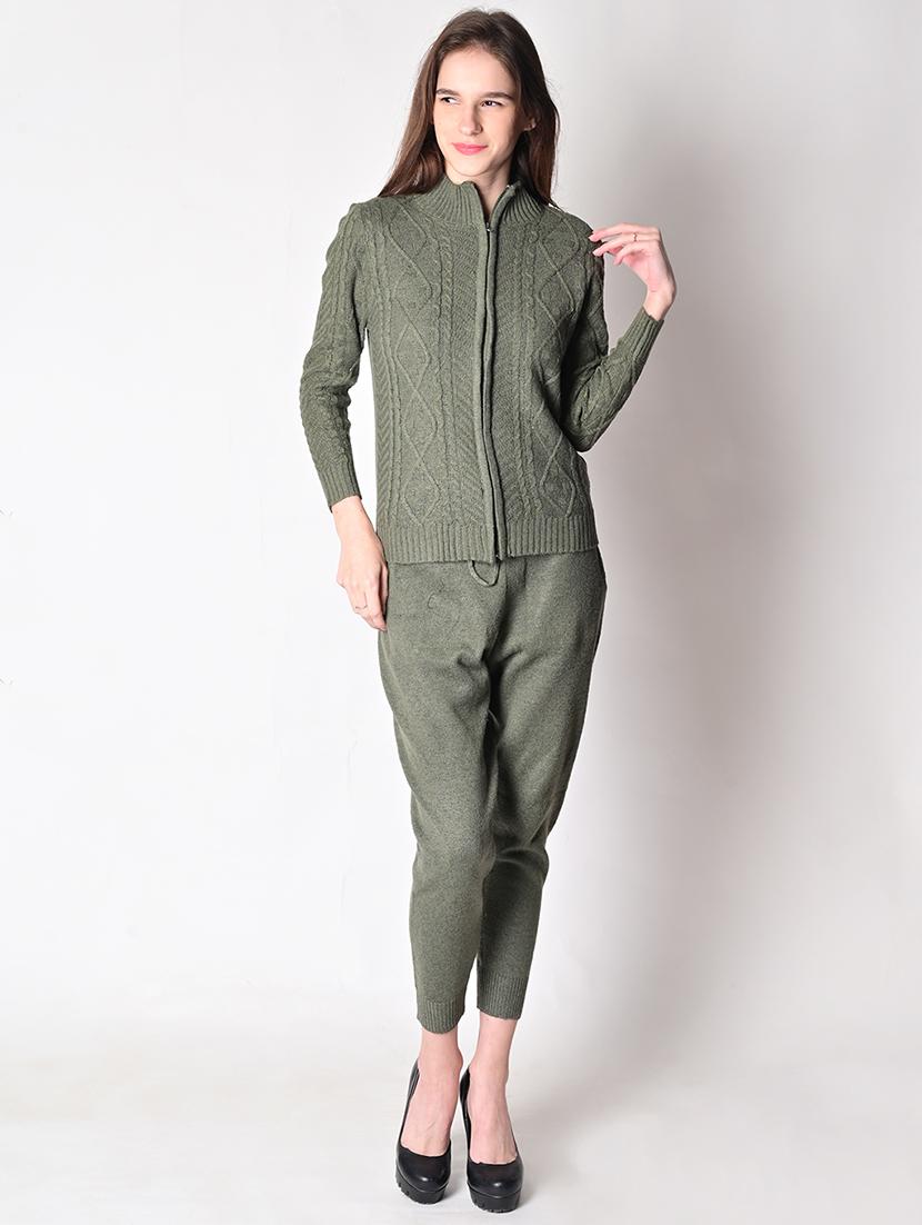 green knit wear track suit set - 18205682 - Zoom Image - 1