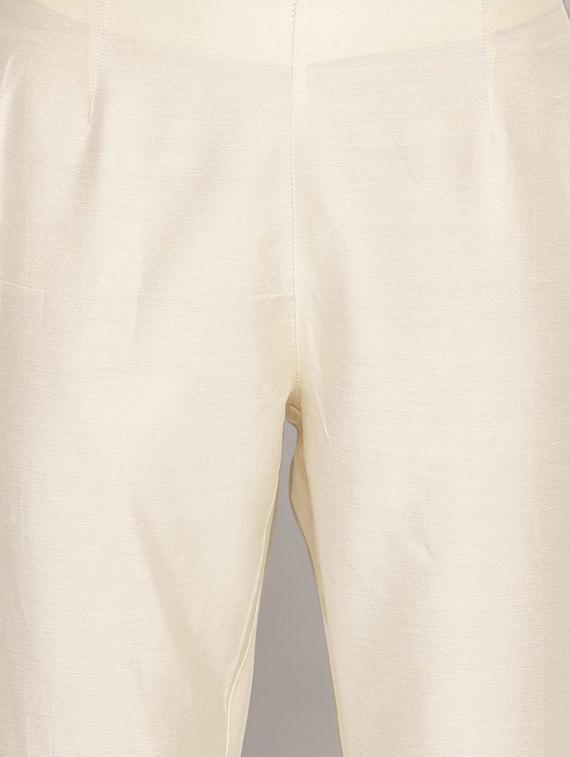 beige solid others trouser - 18206278 - Zoom Image - 5