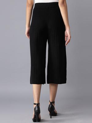 black solid others trouser - 18206308 - Standard Image - 3