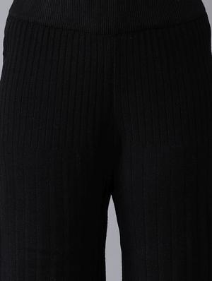 black solid others trouser - 18206308 - Standard Image - 5