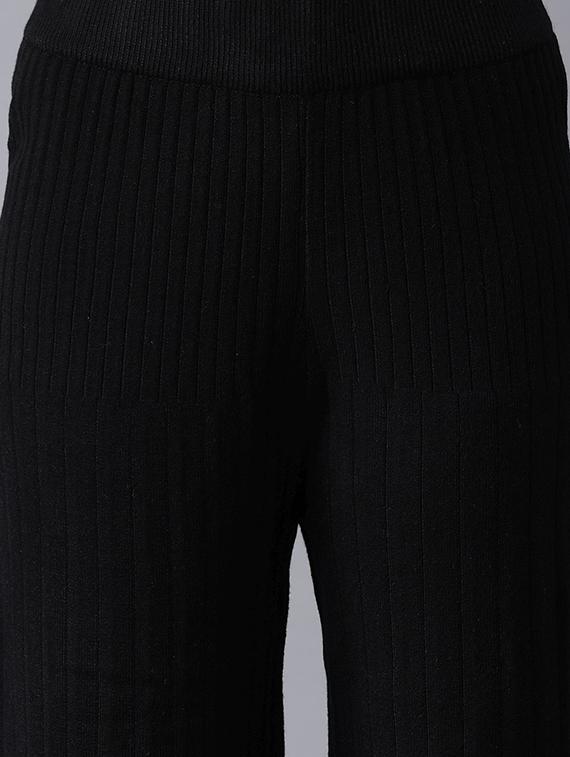 black solid others trouser - 18206308 - Zoom Image - 5
