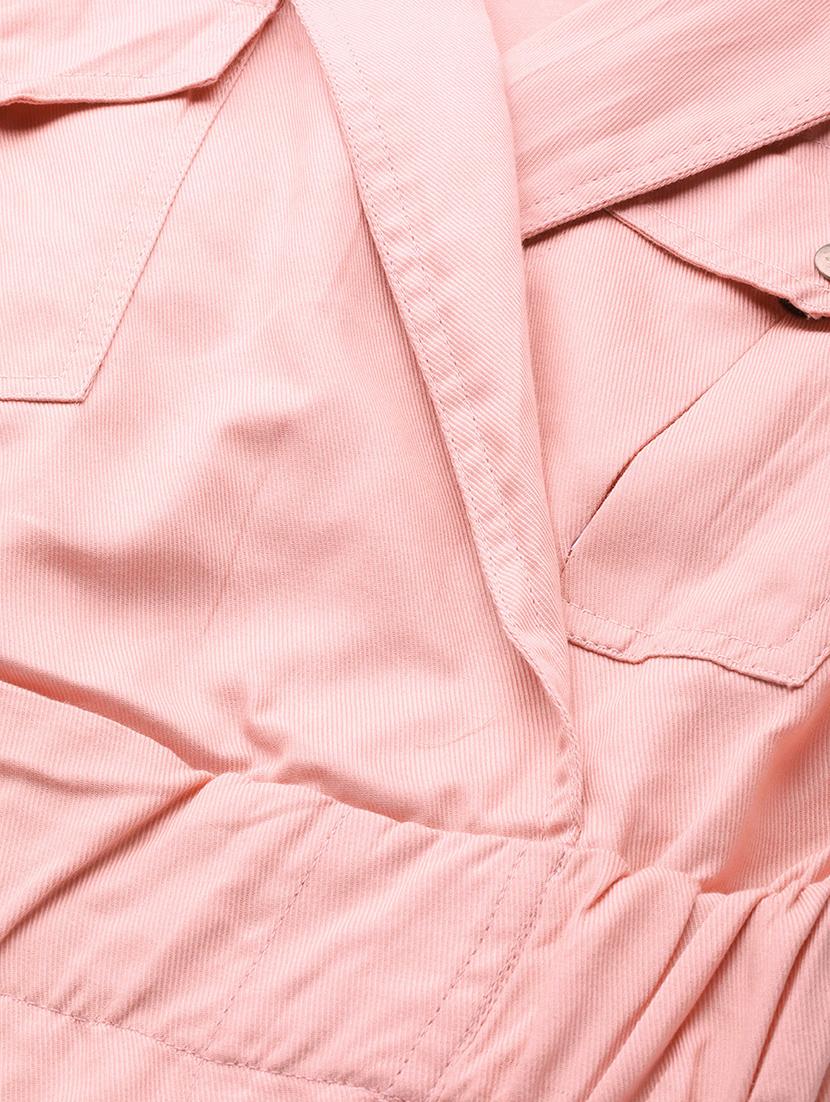 pink solid a-line dress - 18206950 - Zoom Image - 4