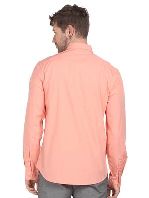 men coral collared casual shirt in 100% combed cotton - 18207063 - Standard Image - 3